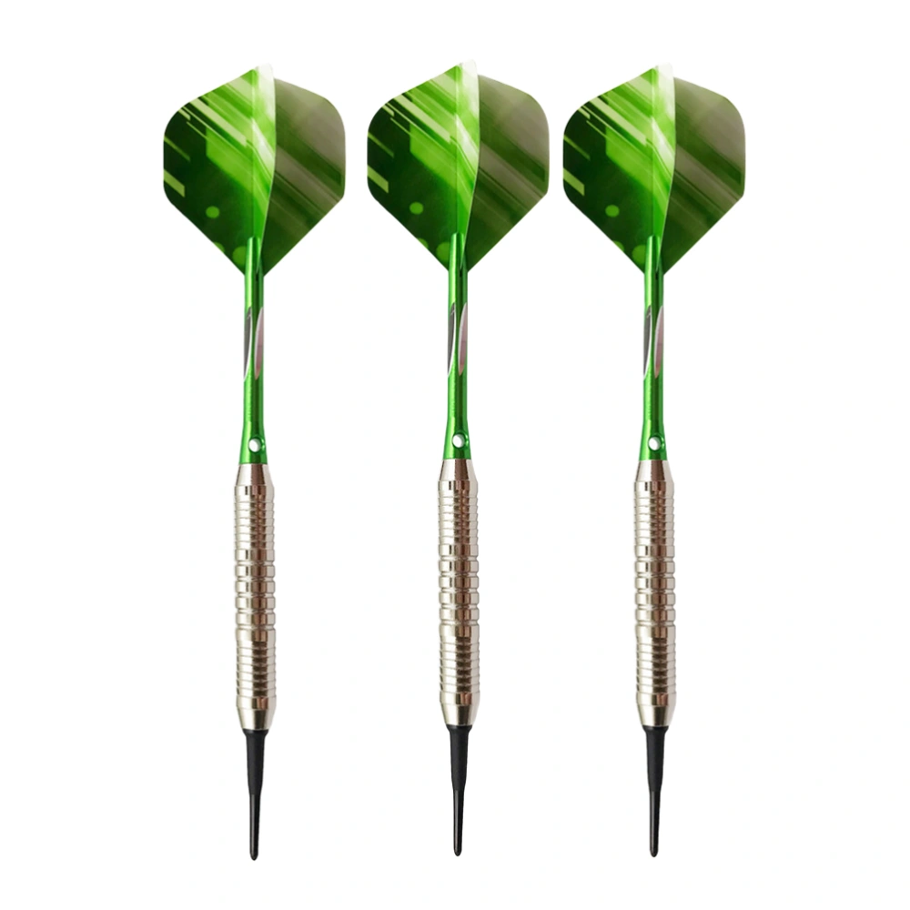 1 Set Professional High-End Darts Pin-Type Darts 18g Hard Darts for Bar KTV Playing (Green)