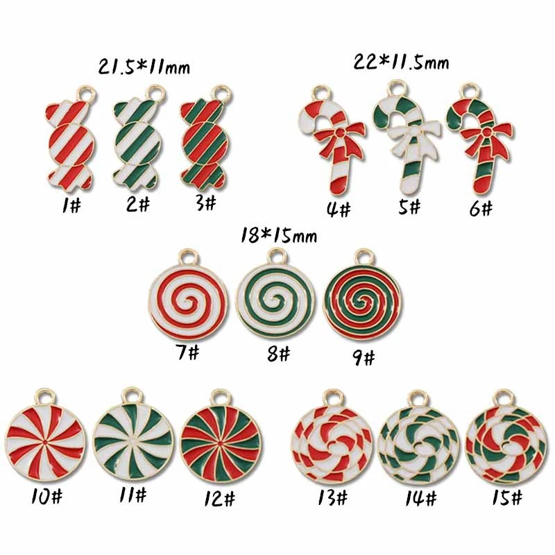 90pcs Alloy Mini Christmas Charms Christmas Pendants Jewelry Charms DIY Jewelry Supplies