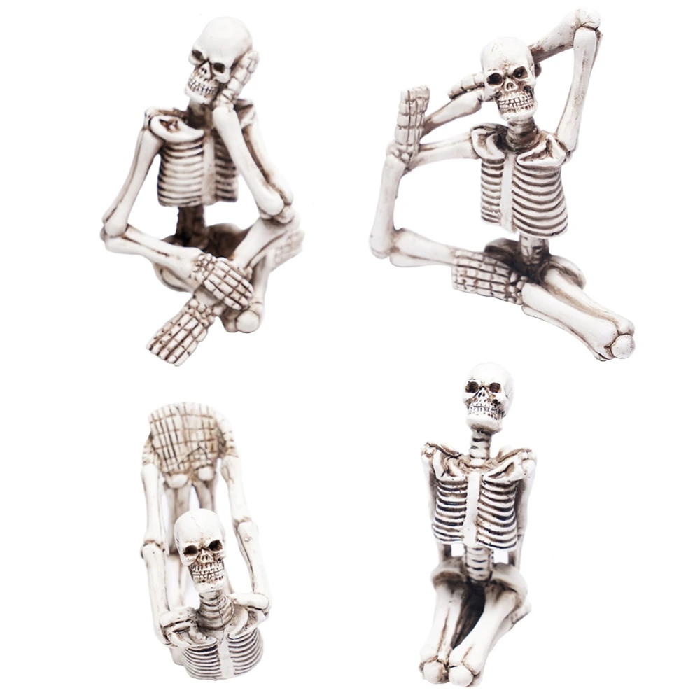 4Pcs Skeleton Bones Decorations Halloween Festival Decorations Party Decors