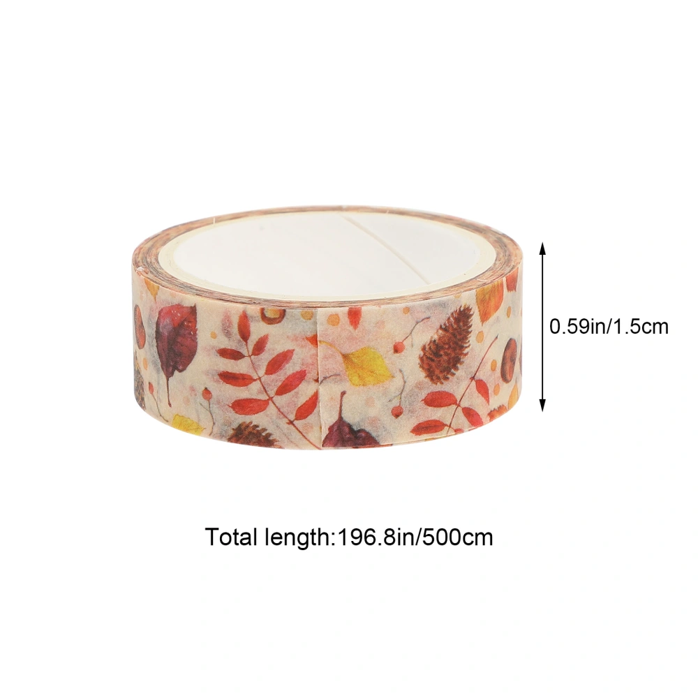 10 Rolls Thanksgiving Washi Tape Maple Leaf Flower Scrapbook Tapes Fall Paper Tapes