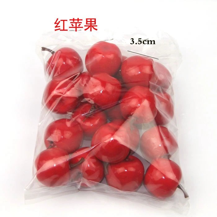 20pcs Simulation Mini Apples Model Ornament Realistic Apples Model Fruit Model Ornament