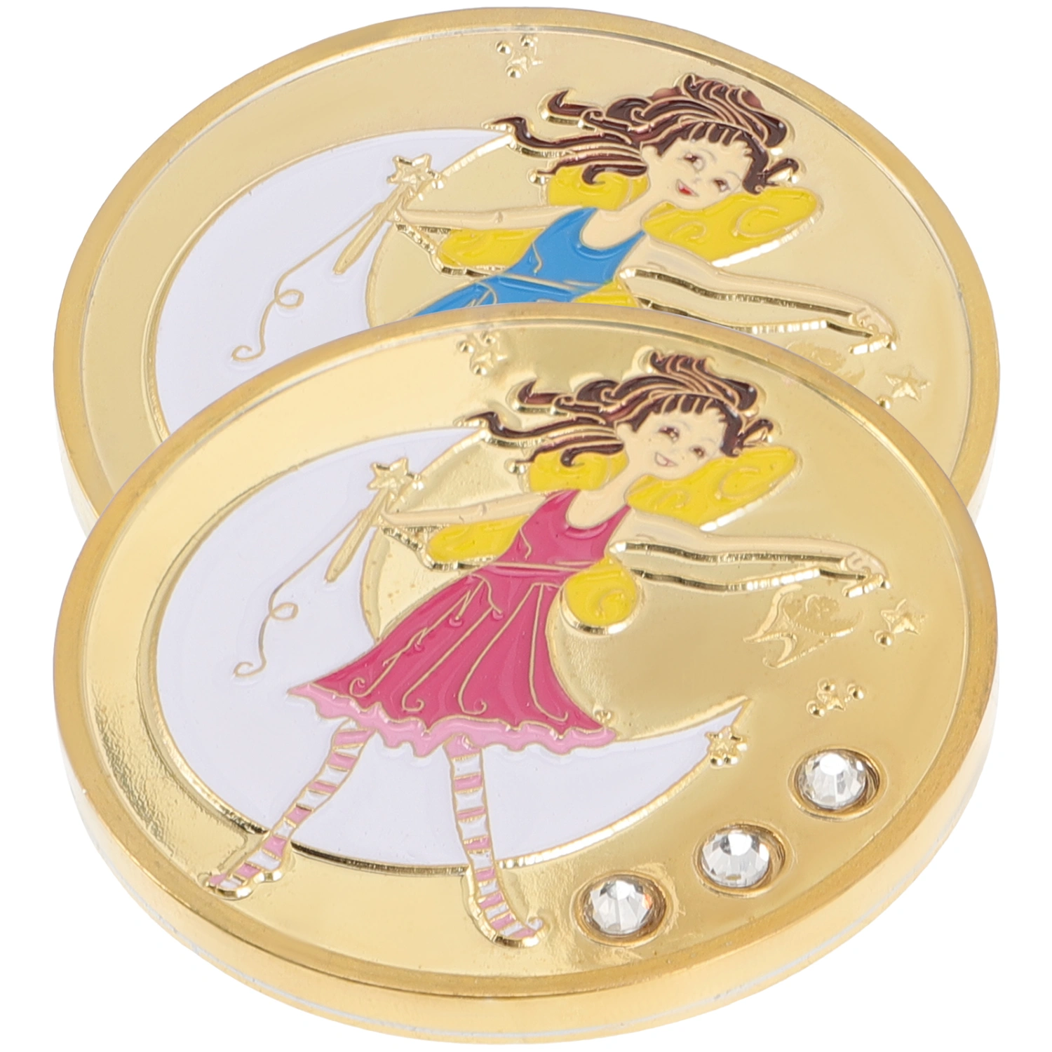 2pcs Commemorative Coin Tooth Fairy Token Gold Tooth Fairy Coin Tooth Fairy Gift