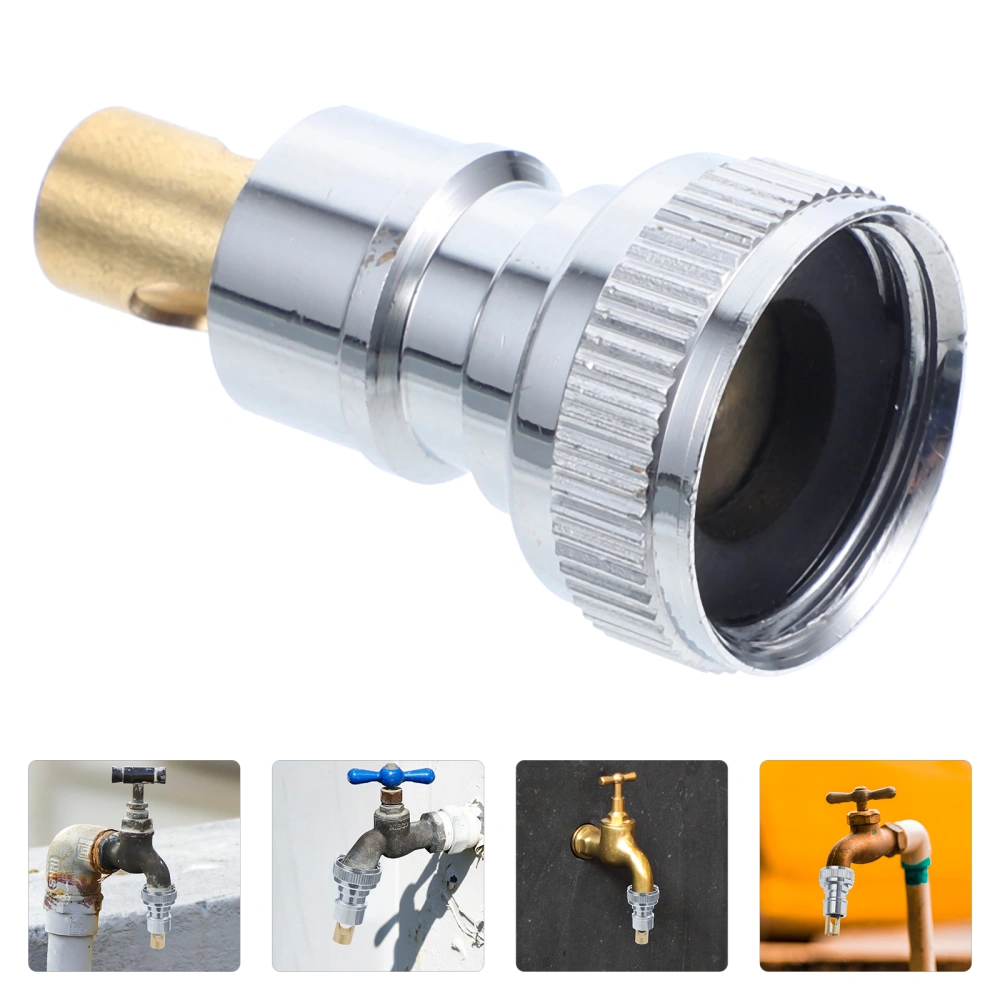 Faucet To Hose Adapter 3/4 Inch Coupling Washing Machine Adapter Quick Connect Fitting