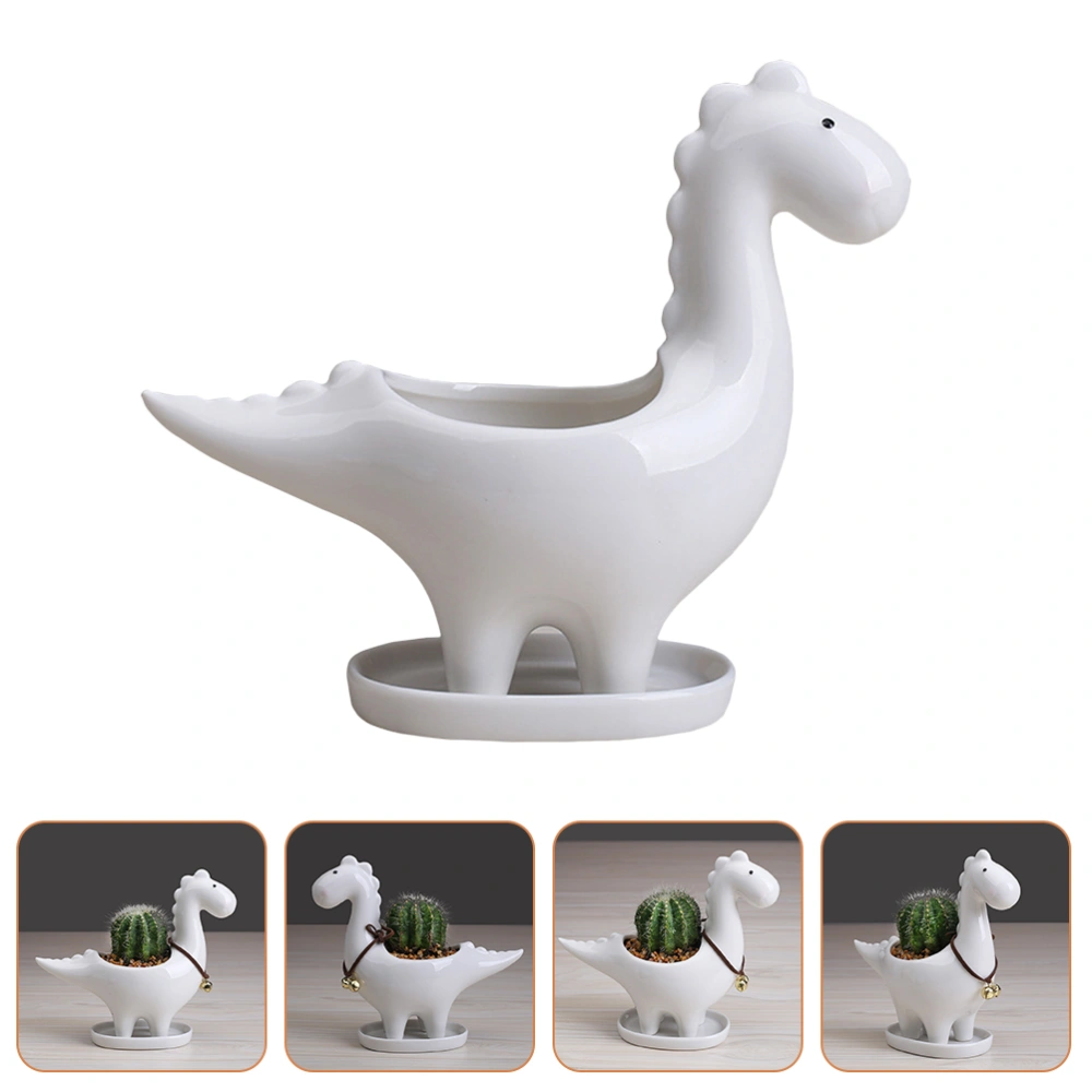 Ceramic Flower Pot Decorative Animal Planter Adorable Succulent Pot Home Accessory