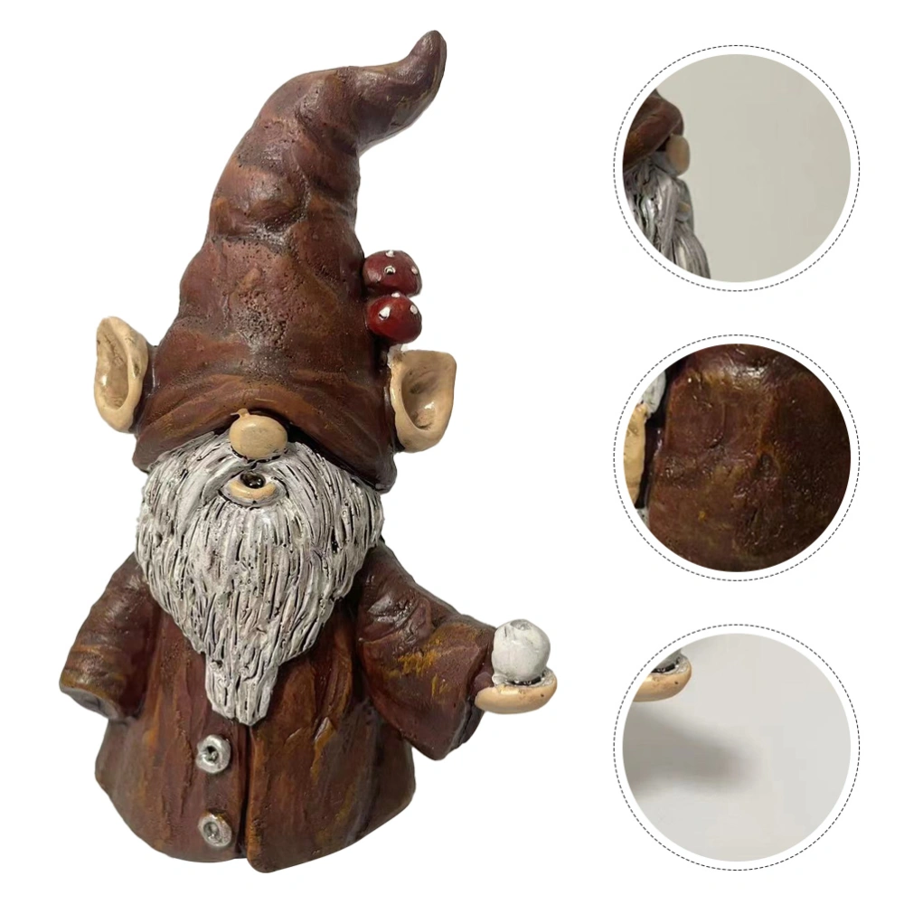 Incense Holder for Stick Cute Gnome Statue Incense Cone Burner Adorable Gnome Statue Decoration