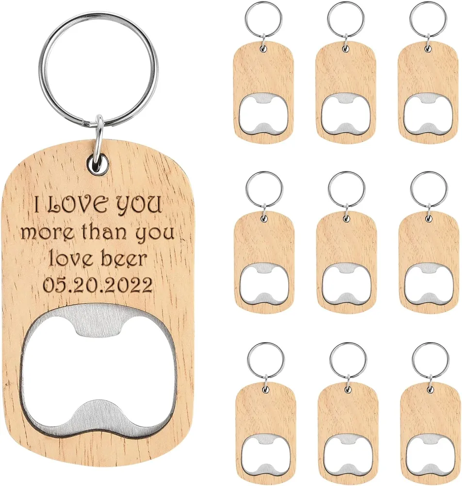 10pcs Bottle Opener Keychain Small Bottle Opener Soda Beverage Opener Keyring