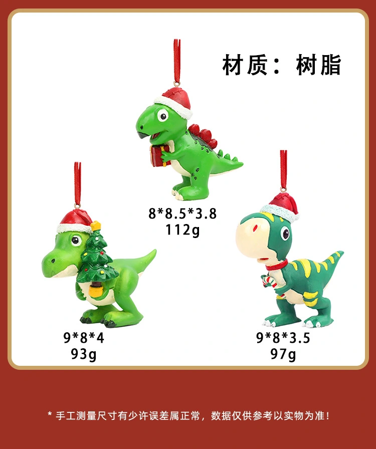 Christmas Tree Dinosaur Pendant Xmas Tree Hanging Ornament Xmas Tree Hanging Decoration