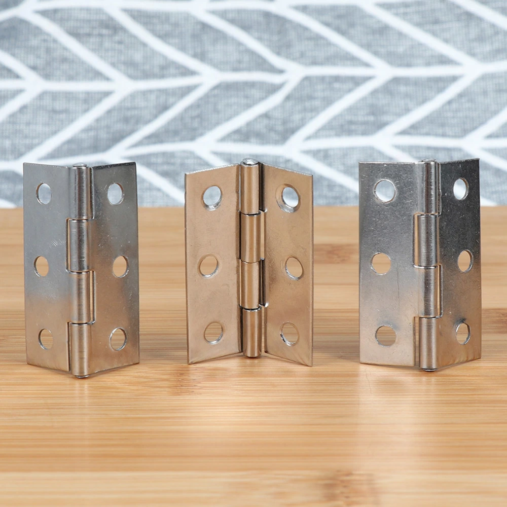 16pcs 3 Inch Door Hinge Stainless Steel Flap Hinge Counter Back Flap Backflap Hinge Drawer Butt Hinge (Silver)