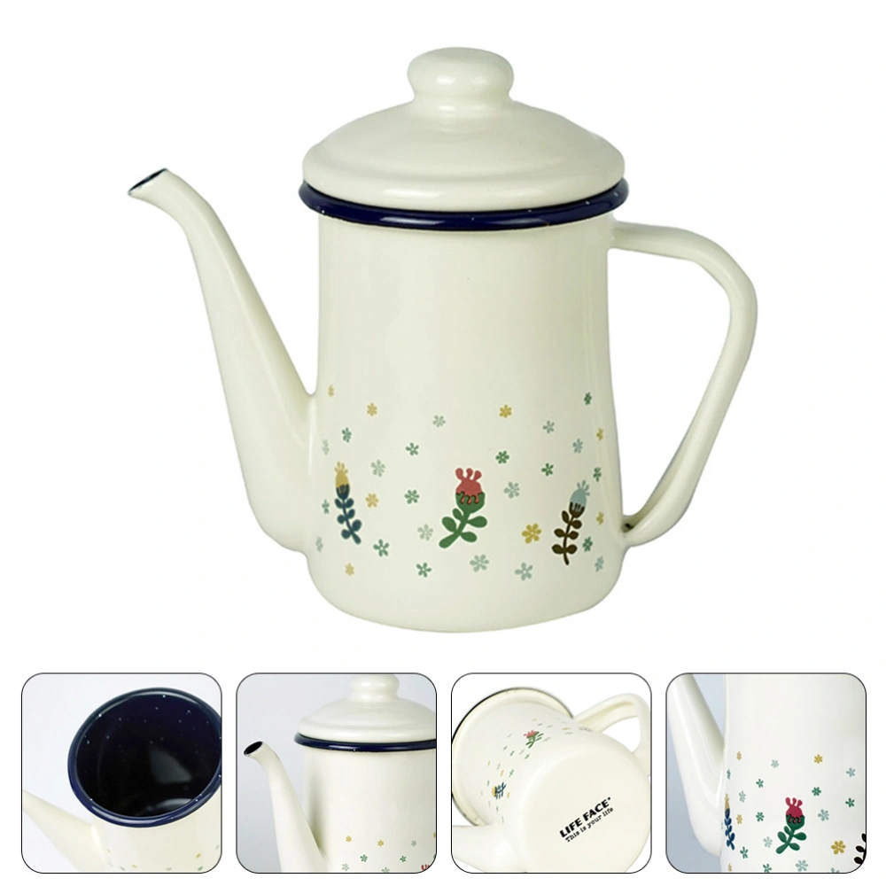 Kitchen Mini Water Pot Coffee Frothing Pot Kitchen Milk Holder Enameled Milk Pot