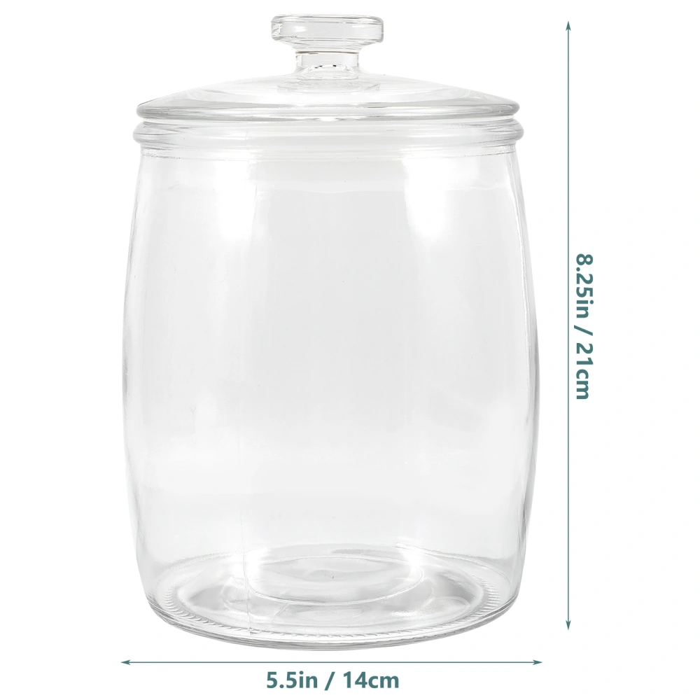 Wide Mouth Sealed Glass Storage Jar Airtight Pickle Canister Grain Storage Container