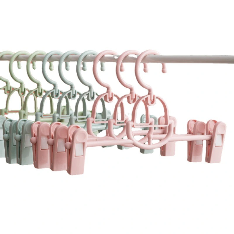 5pcs Hanger Space Saving Hanger Small Hanger with Clips Hanger Pants Hanger Nonslip Hanger