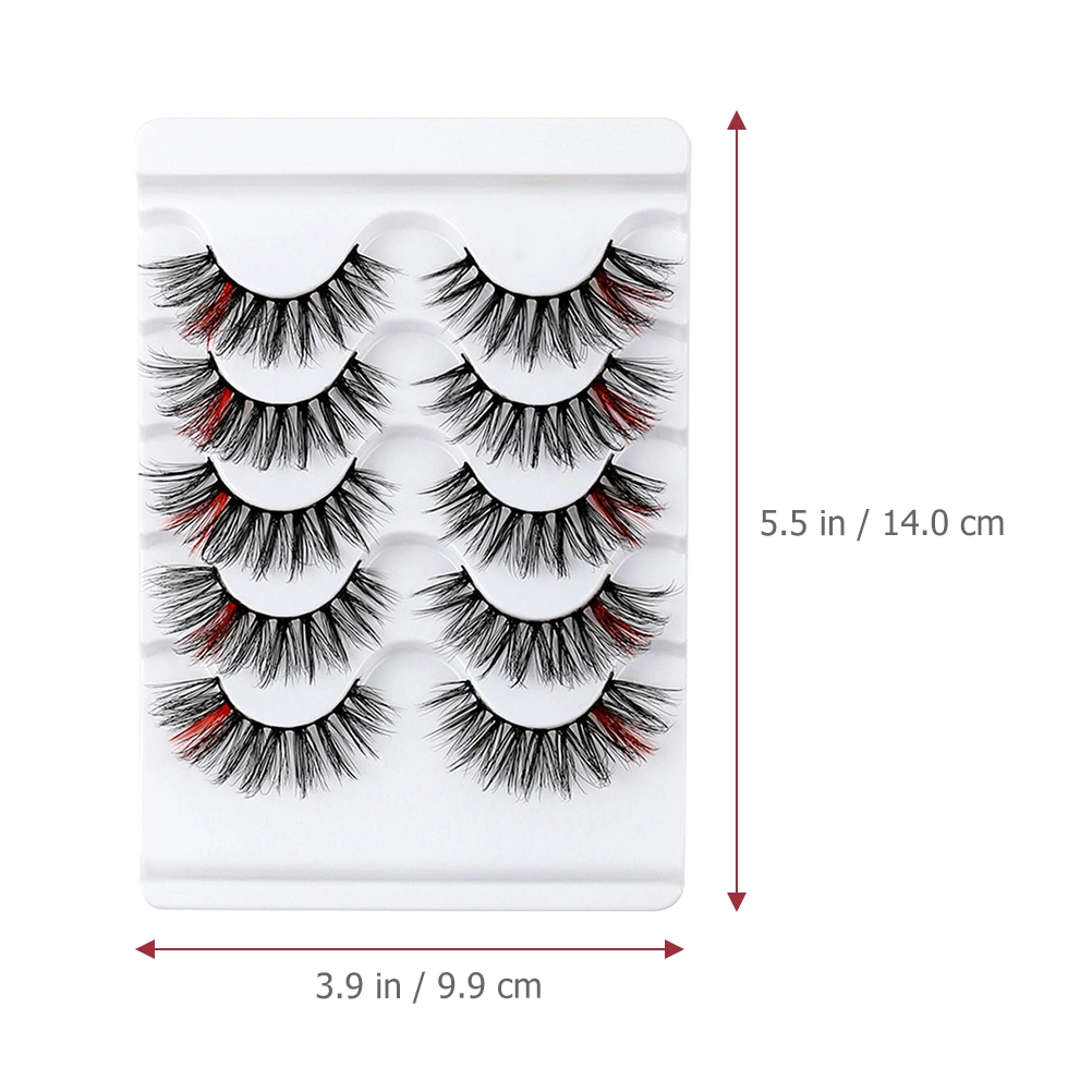 5 Pairs Dense Eyelashes False Eye Lashes Fluffy Makeup False Eyelashes