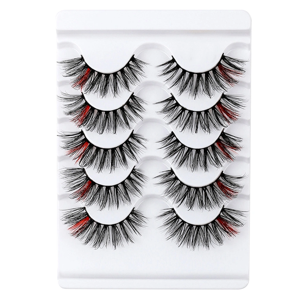 5 Pairs Dense Eyelashes False Eye Lashes Fluffy Makeup False Eyelashes