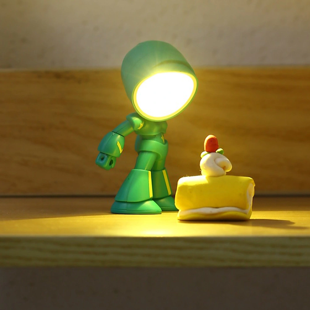 Robot Lamp Decorative Night Light Adjustable Bedside Light For Home Office