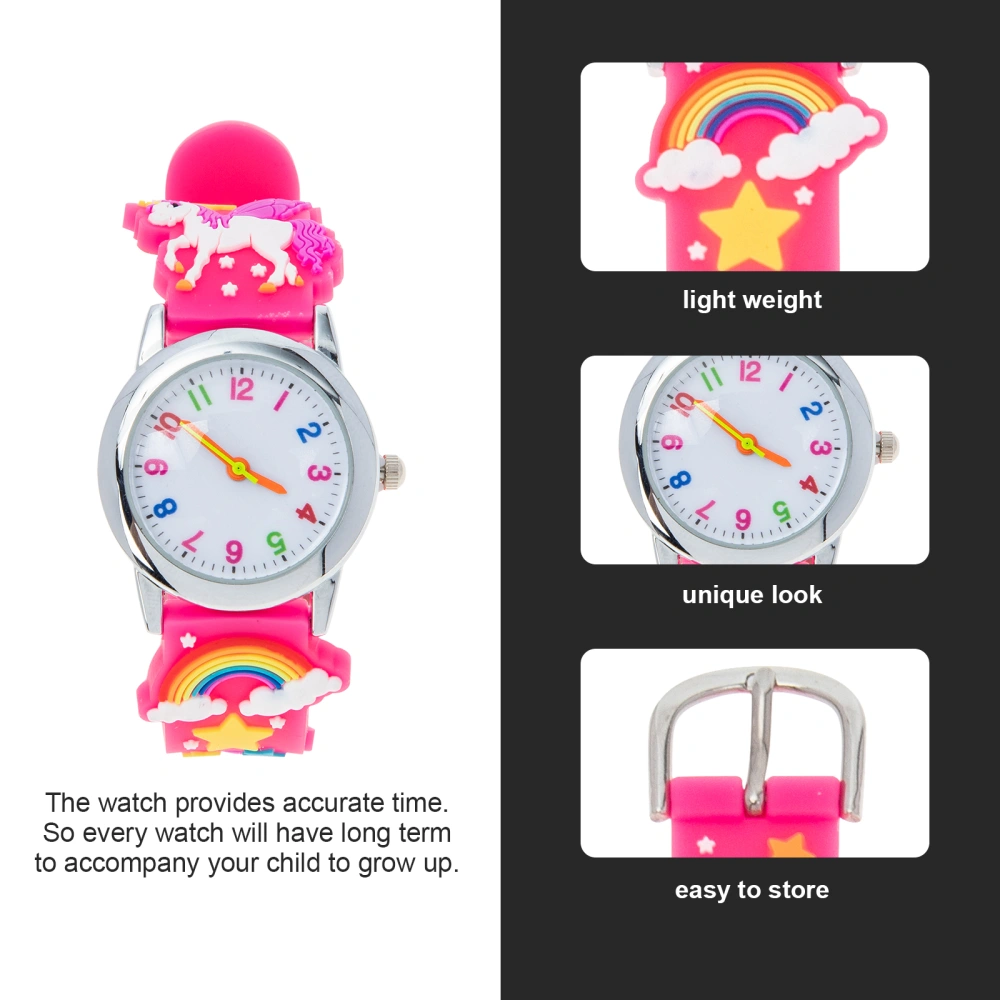 Waterproof Kids Watch Kids Quartz Wristwatch Cartoon Unicorn Watch Children Gift