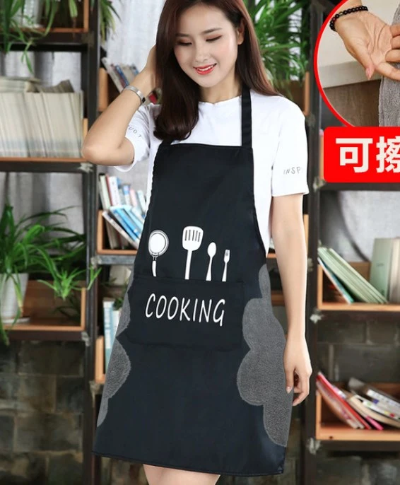 Unisex Apron with Pocket Cooking Kitchen Grease Proofing Cooker Apron Chef Apron