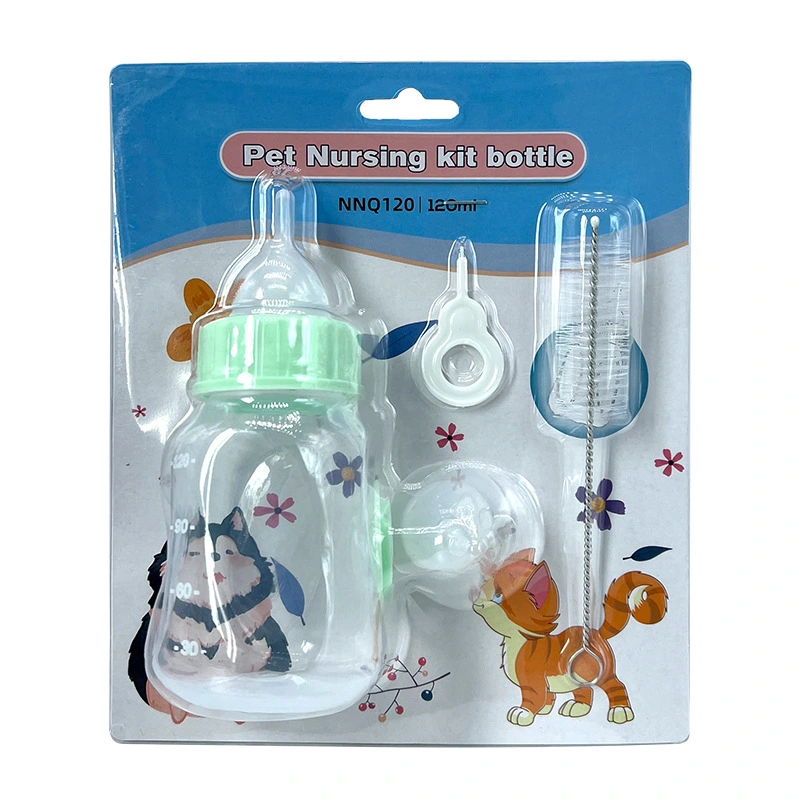 1 Set of Pet Nursing Bottle Kit Squeeze Dogs Feeding Milk Bottle Set Small Nursing Bottle for Pets