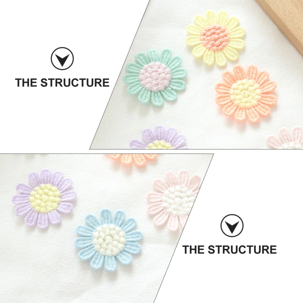 20pcs Practical DIY Patches Decorative Flower Shaped Repairing Applique