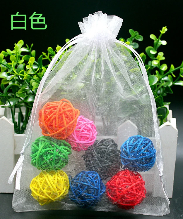 100pcs Small Organza Drawstring Bags Organza Gift Bags Sample Drawstring Bags