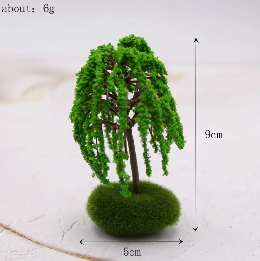 5Pcs Miniature Landscape Tree Figurine Mini Tree Figurine Tabletop Plant Adornment