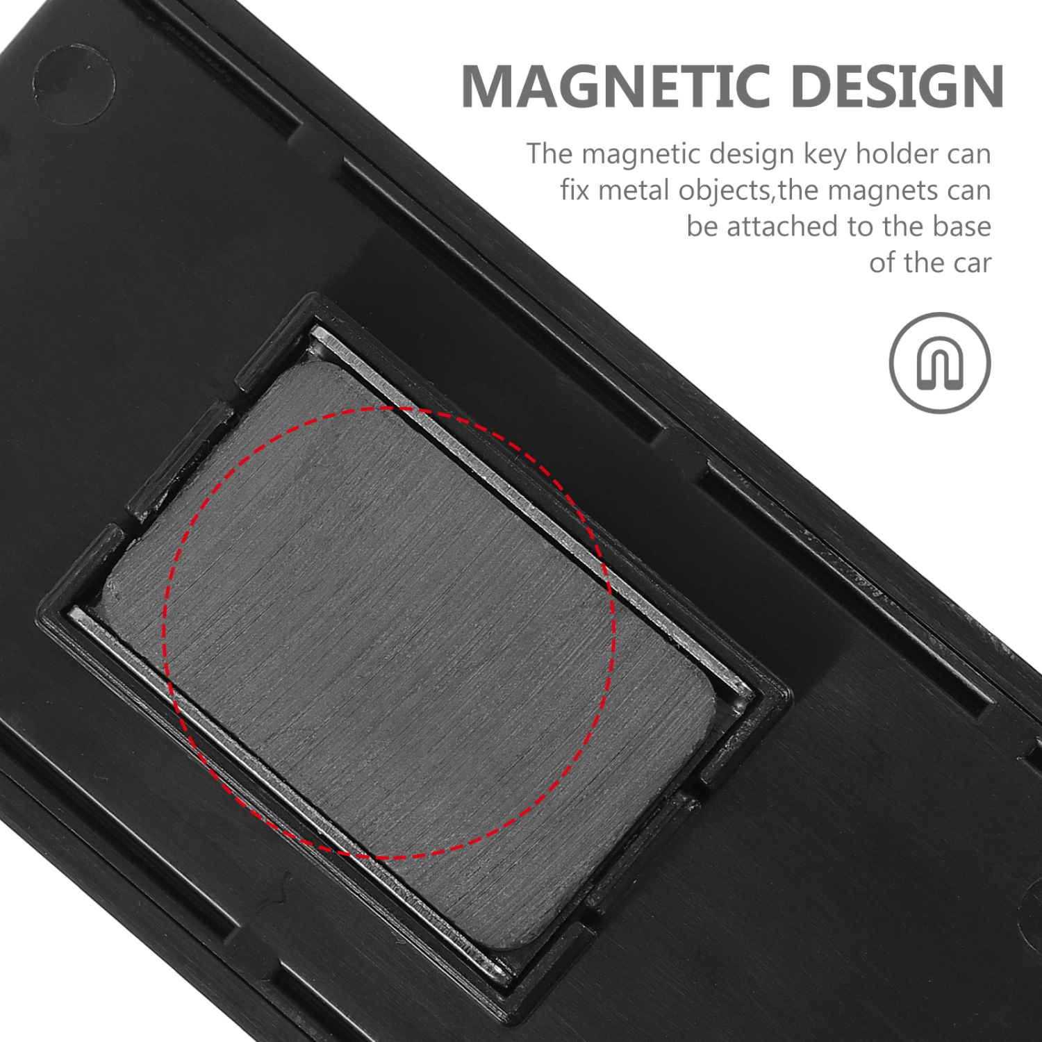 Magnetic Car Key Hider Multi-functional Car Key Storage Holder Car Key Hider
