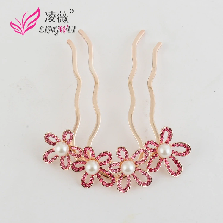 Rhinestone Hair Comb Pearl Hair Comb Flower Hair Comb Wedding Hair Comb for Women