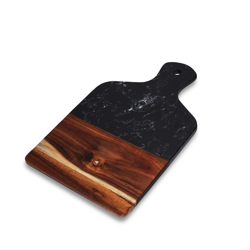 Kitchen Chopping Board Splicing Marble Wood Cutting Board Steak Fruits Serving Board With Handle