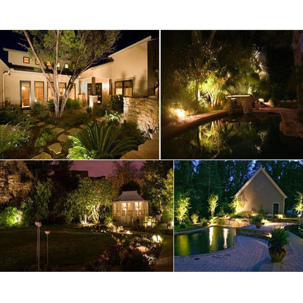 Outdoor LED Spotlight Waterproof COB Stake Lights Landscape Floodlight for Yard Garden Decor (Warm Light)