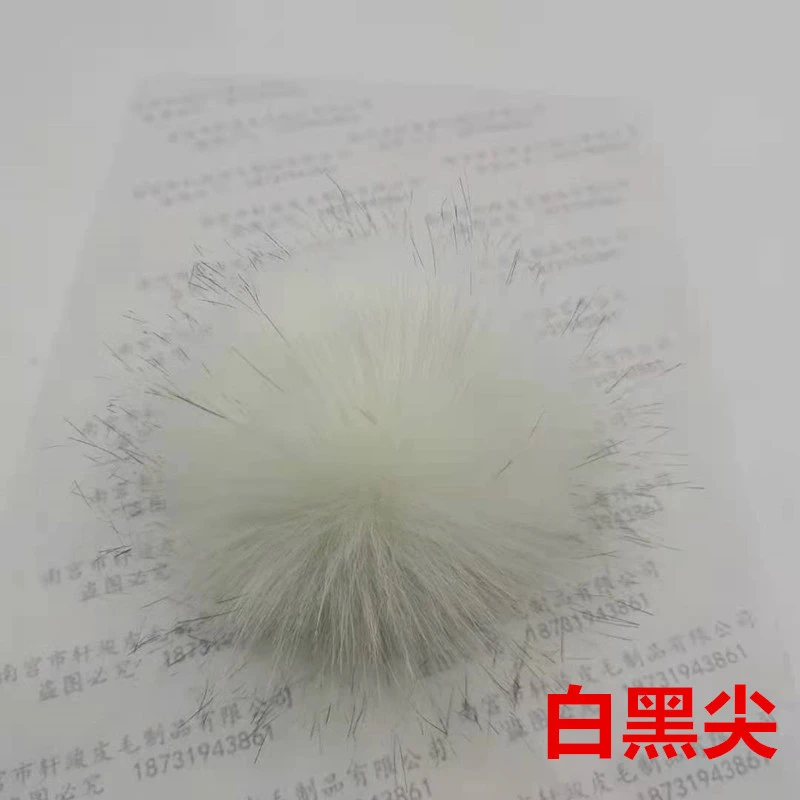 6pcs  Faux Fur Pompom Balls DIY Fur Fluffy Pompom for Hats Keychains Scarves Bags Shoe