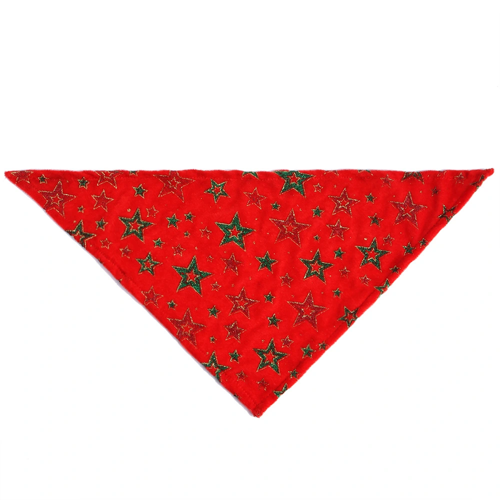 Christmas Themed Pet Bandage Portable Pet Dog Bandana Machine Washable Dog Triangular Towel