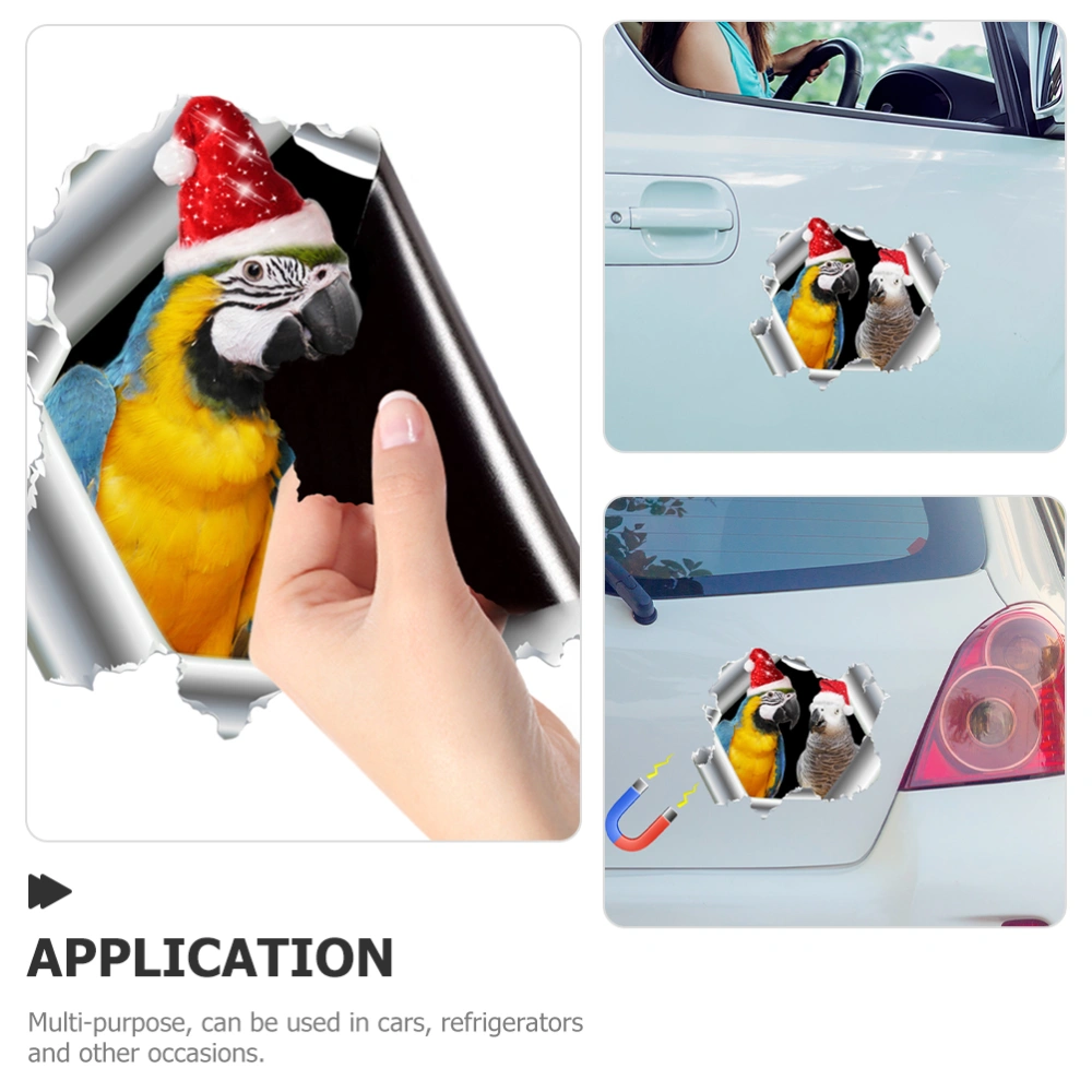 Magnetic Car Parrot Decor Magnet Bumper Sticker Magnetic Car Sticker Creative Car Decal