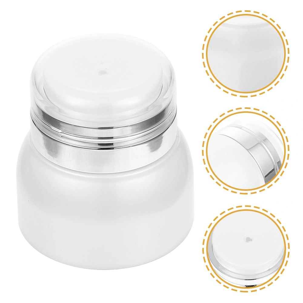 2pcs Empty Cream Jar Refillable Airless Pump Jar Travel Cream Container Bottle Airless Pump Bottle