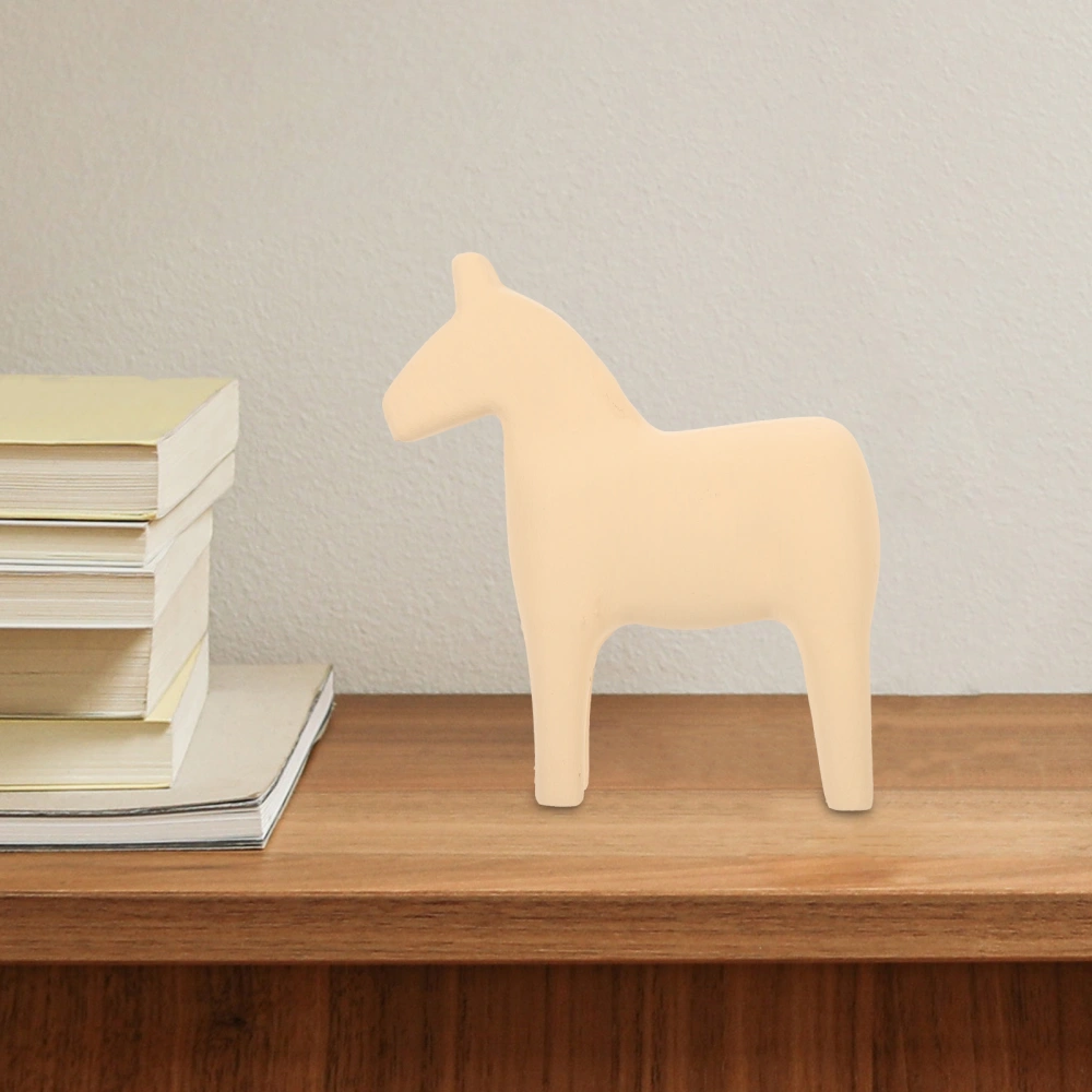 Desktop Wooden Horse Ornament Delicate Desktop Wood Horse Ornament For Kids