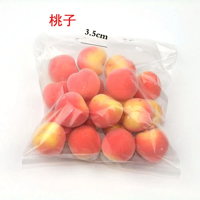 20pcs Mini Peach Models Artificial Mini Peach Decor Fake Fruit Models Home Photo Prop