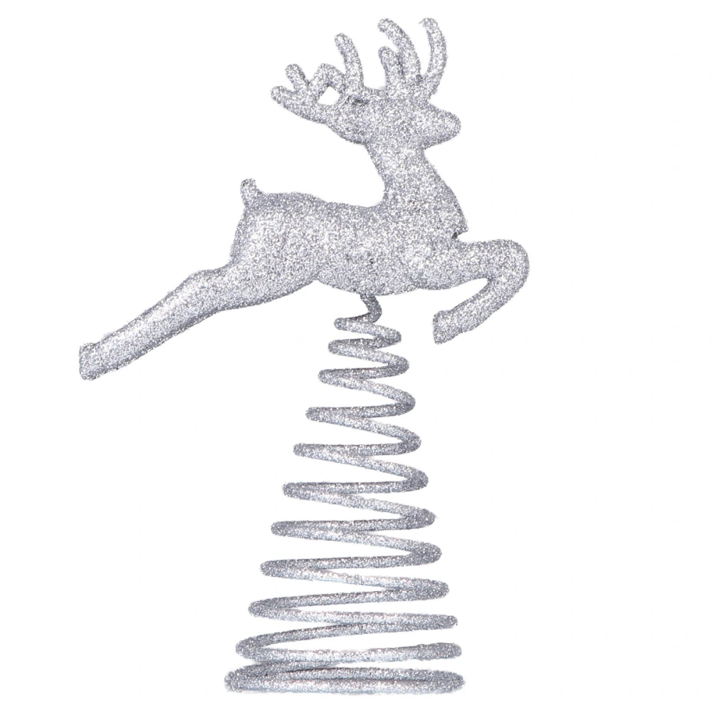 1Pc Christmas Tree Decoration Topper Deer Tree Topper Treetop Tree Ornament