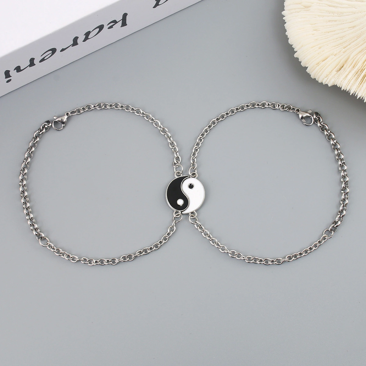 1 Pair Friend Bracelets Matching Yin Yang Bracelets Couple Bracelets Couple Jewelry