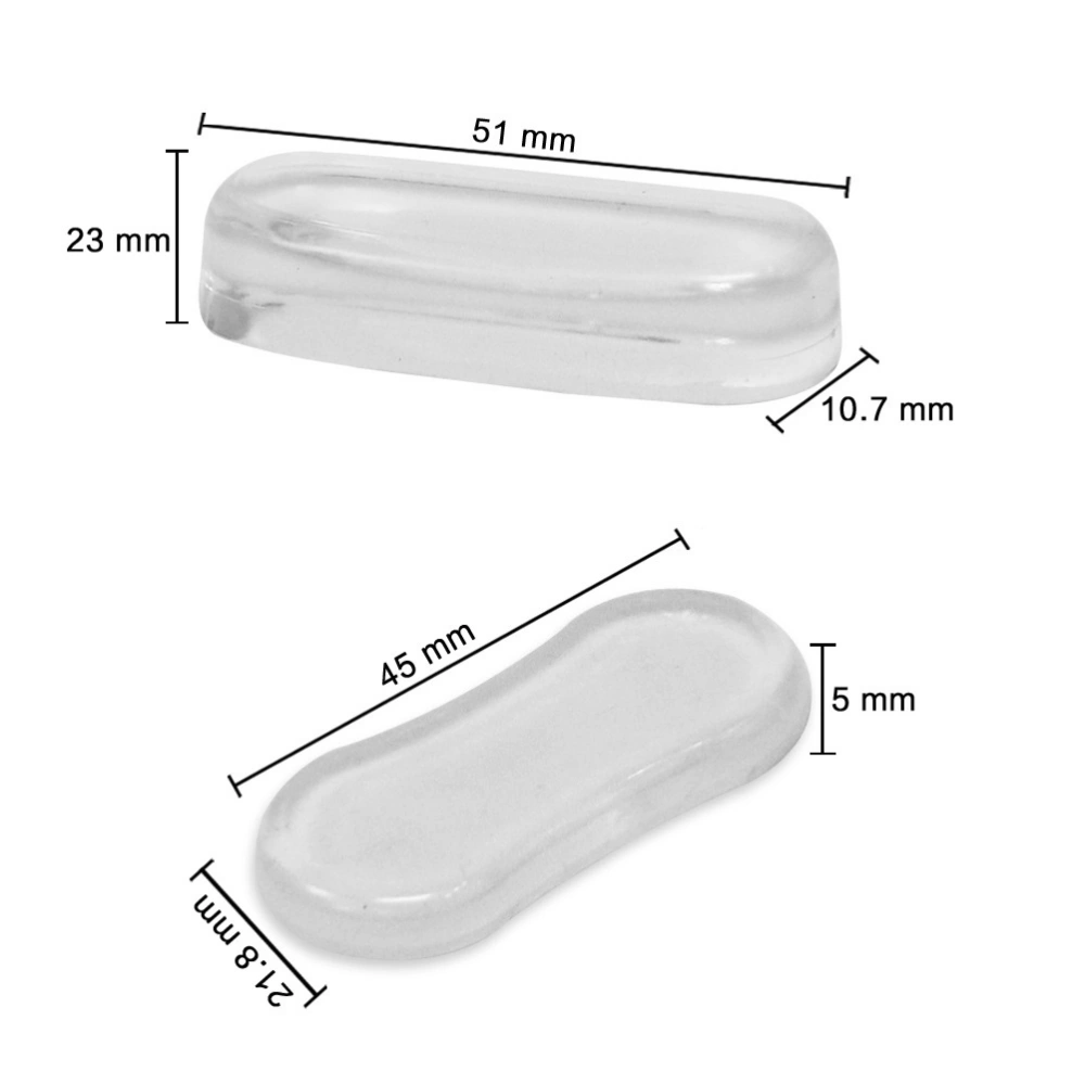 5pcs Toilet Seat Bumpers Door Bumpers Transparent Bumper Pads for Cabinet Furniture