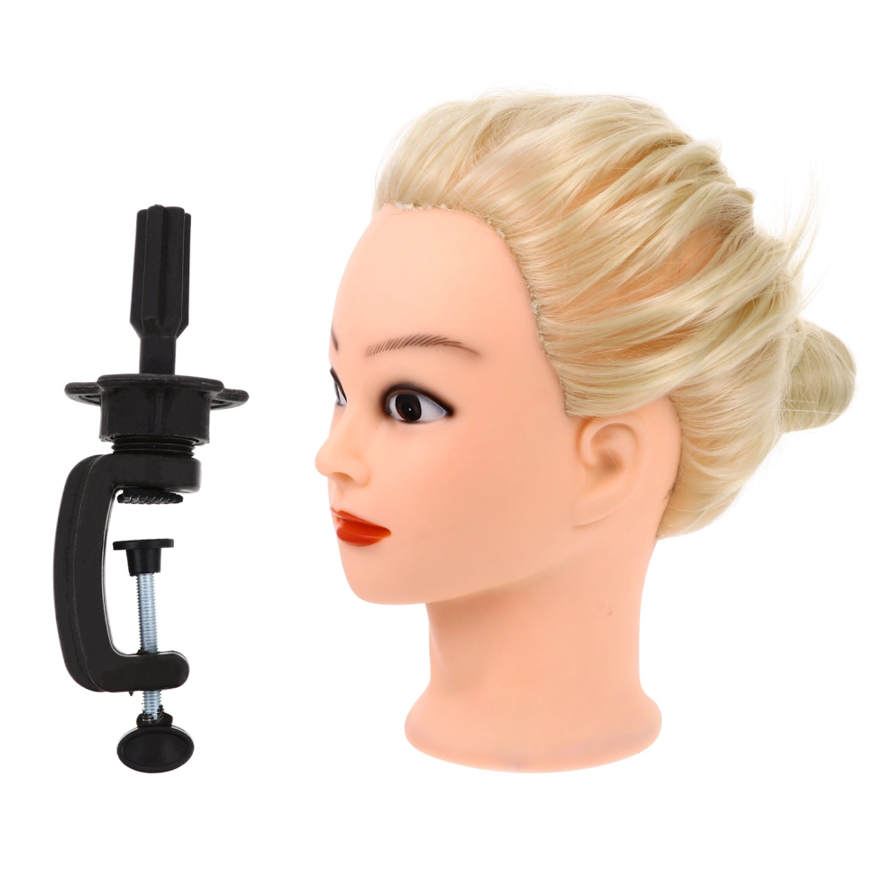 1 Set Hairdresser Training Mannequin Head Long Hair Mannequin Head with Bracket