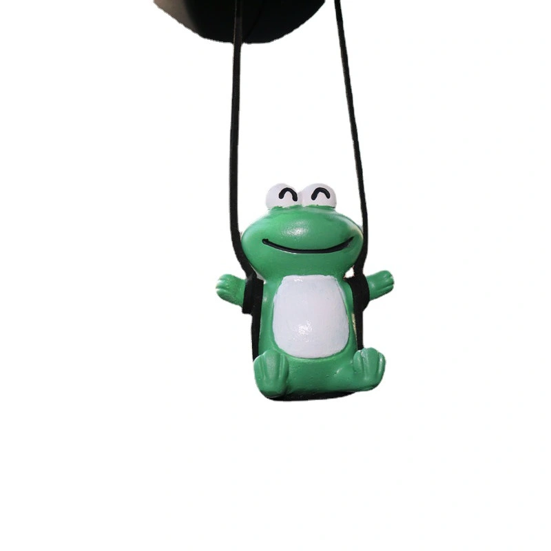 Car Hanging Ornament Adorable Frog Rear View Mirror Pendant Car Mirror Ornament