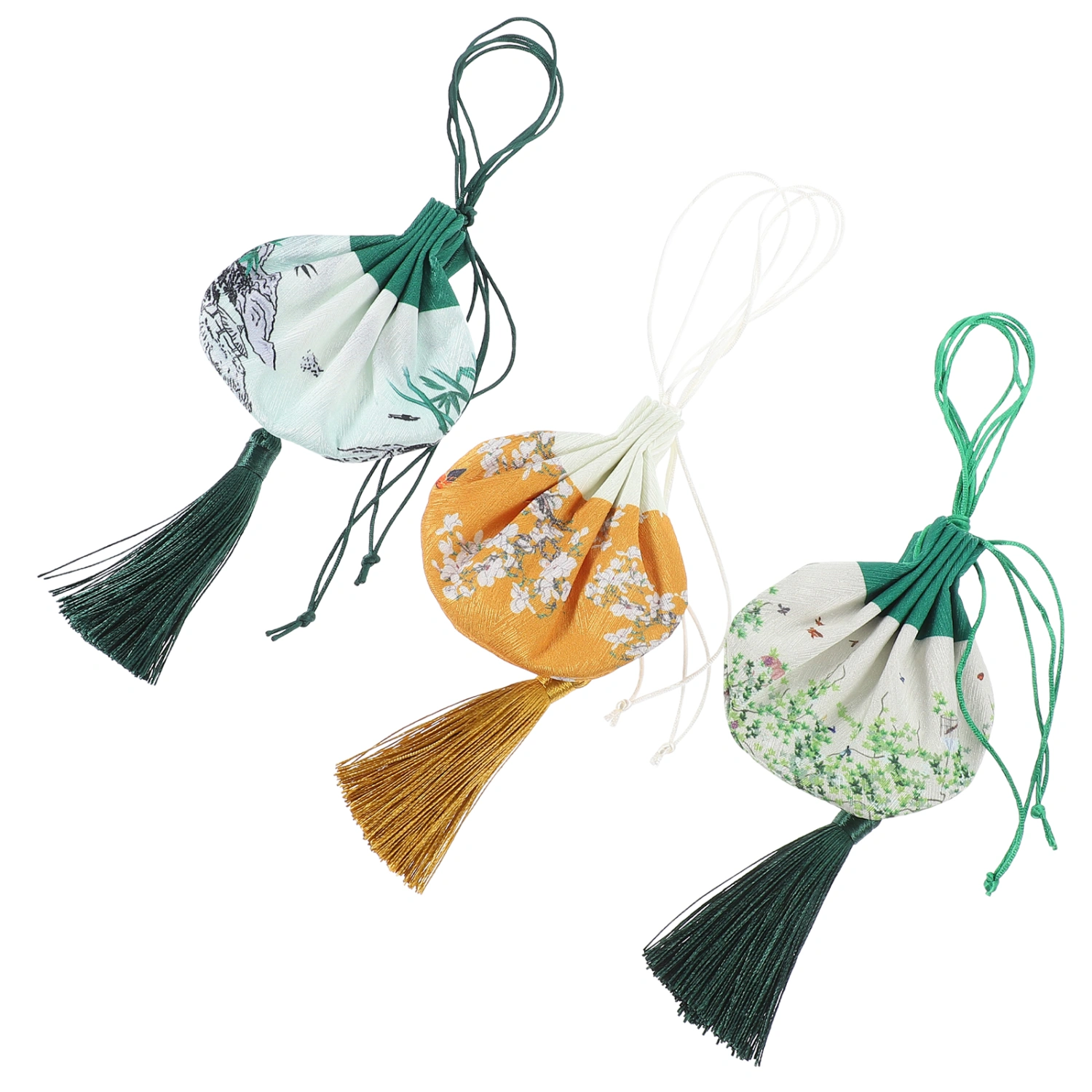 3Pcs Empty Chinese Sachet Bag Refillable Dried Lavender Sachet Fragrance Sachets