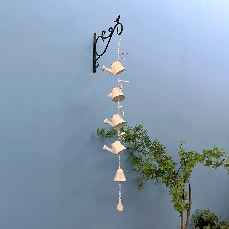 Rain Chain Replacement Iron Decorative Wind Chime Garden Rain Chain Roof Decoration