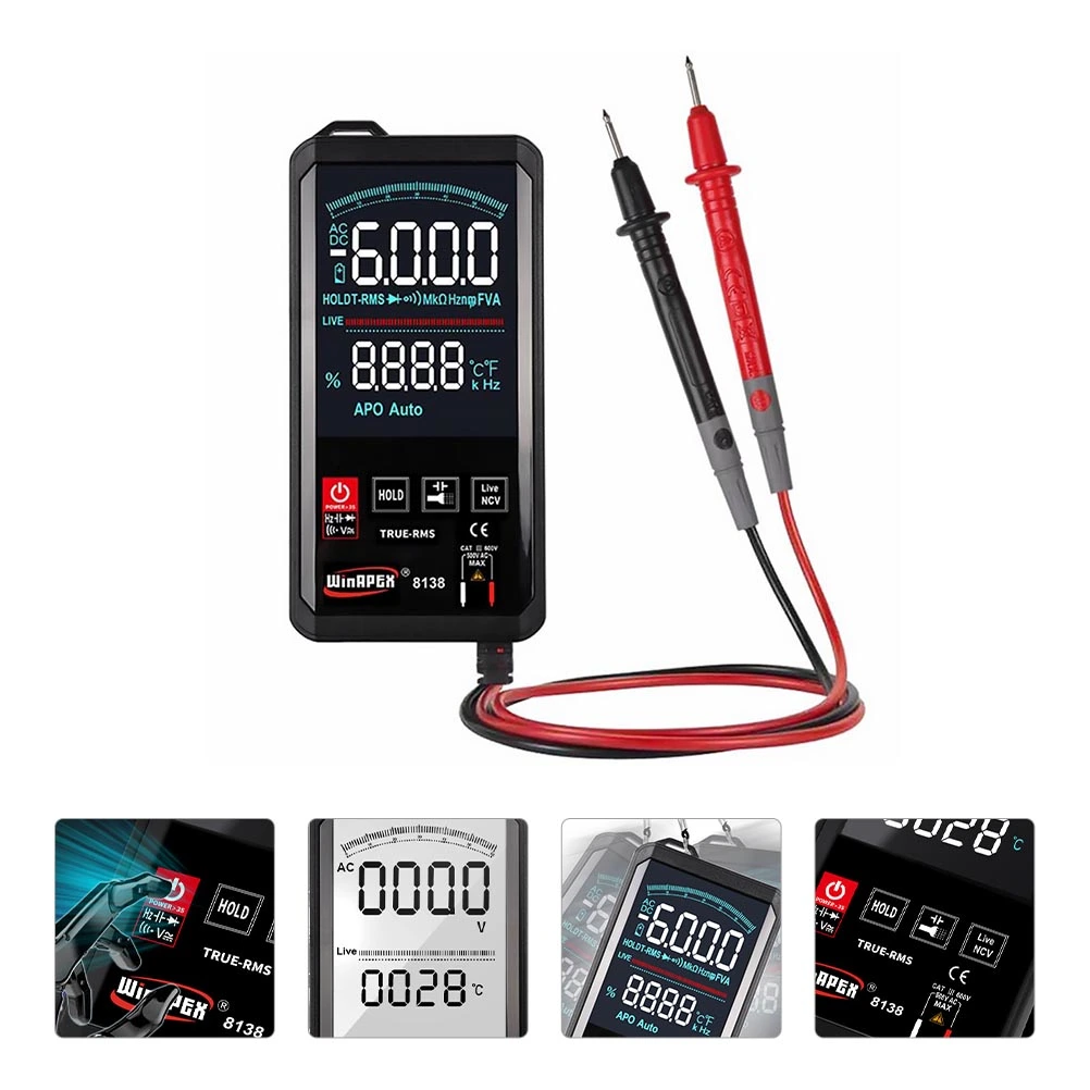 1pc Touch Screen Multimeter High Accuracy Meter Digital Safety Multimeter
