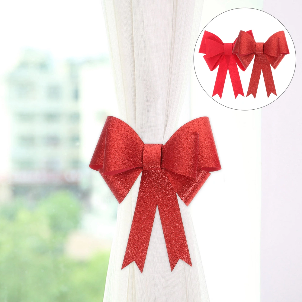 2pcs Decorative Curtain Tiebacks Bow Curtain Strap Holder Wedding Gift