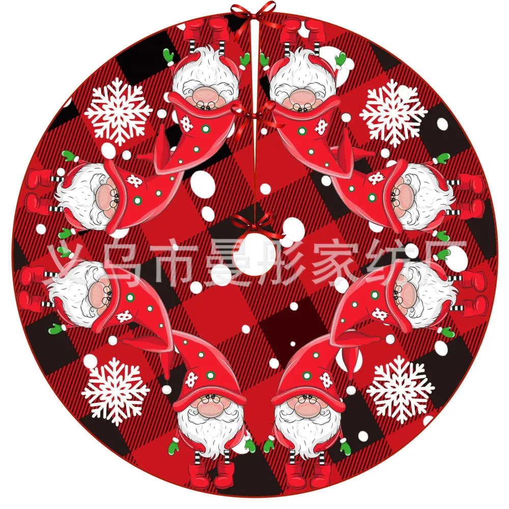 Christmas Tree Skirt Floor Decor Christmas Themed Tree  Bottom Opening Skirt Christmas Decoration