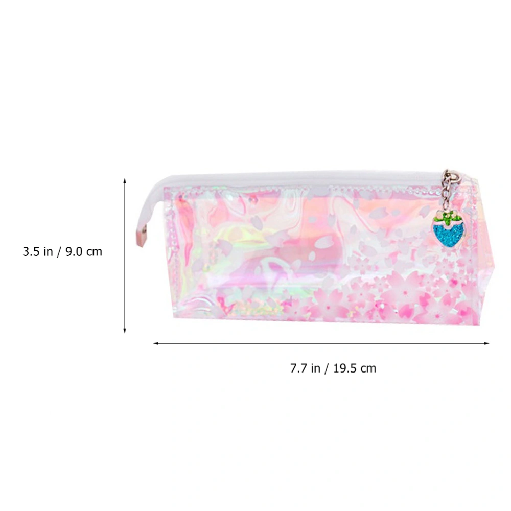 1pc Pen Bag Sequin Pen Holder Pencil Case Students Stationery Bag