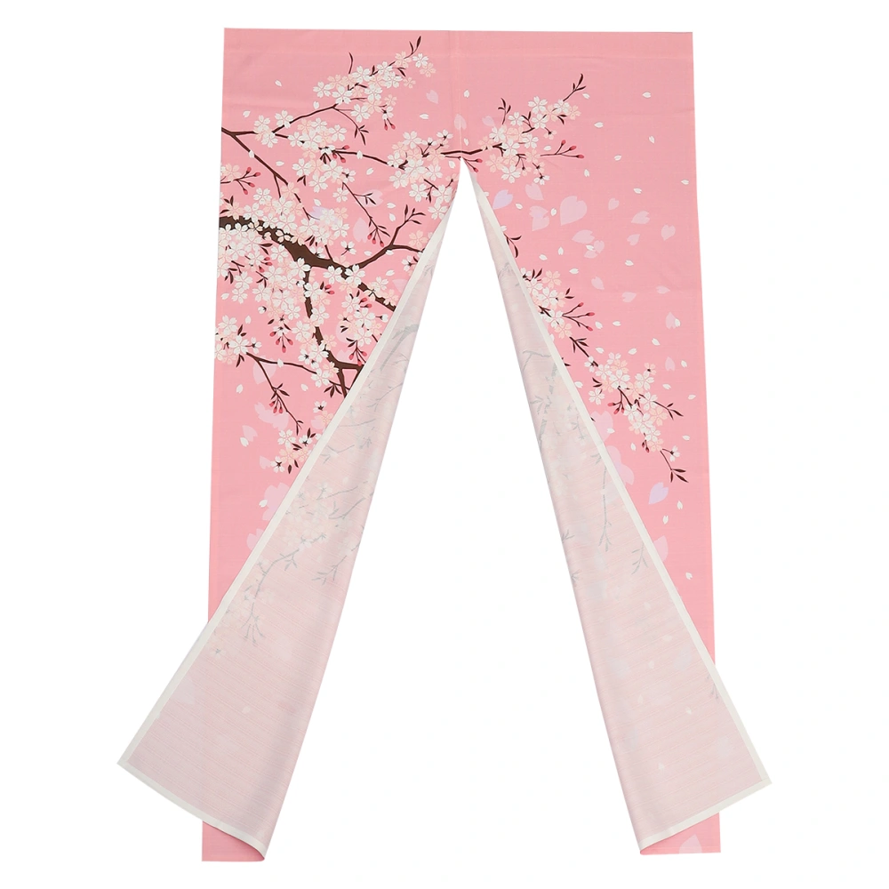 Japanese Artistic Style Sakura Door Curtain for Home Kitchen Door Decor