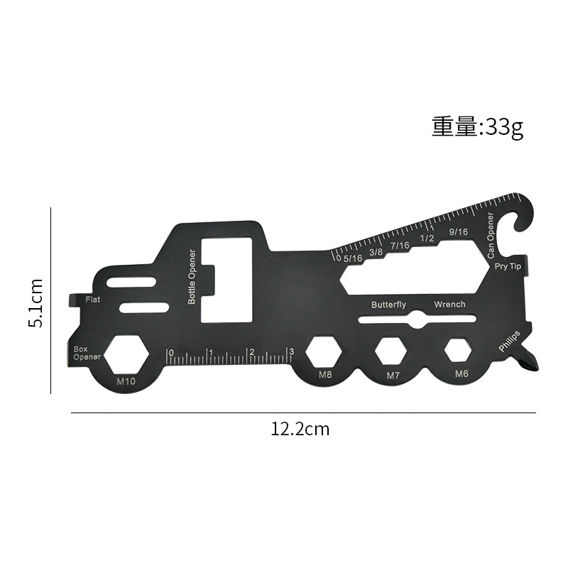 Crane Shaped Tool Card Multifunctional Tool Card Outdoor Tool Stainless Steel Bottle Opener