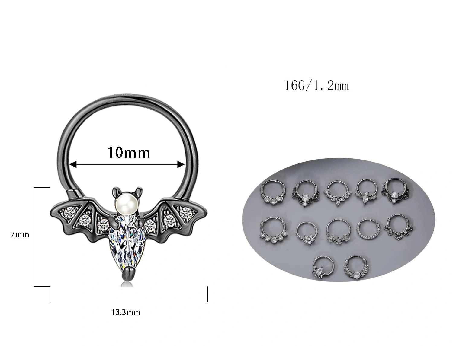 2pcs Nose Rings Nose Piercing Jewelry Nose Hoop Cartilage Earrings for Women Girls