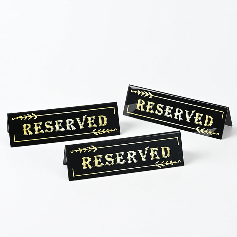 2Pcs Tabletop Reserved Sign Reserved Seats Sign Reserved Table Sign Reserved Place Card Table Seat Sign