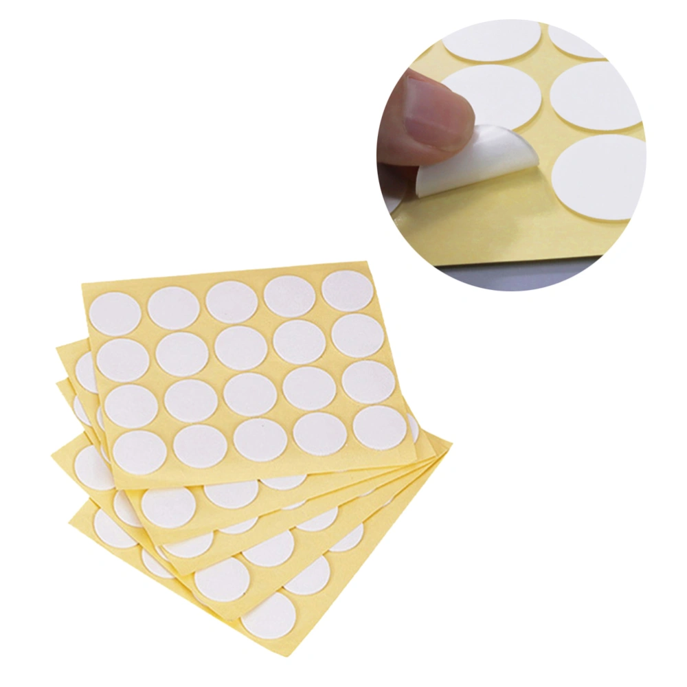 300PCS Adhesive Stickers Double Sided Adhesive Dots Candle Wick Fixator for Home Shop Yellow